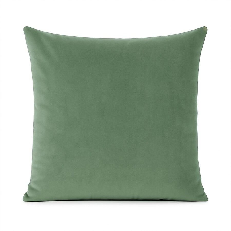 Personalized Velvet Cushion Cover – Custom Name Pillowcase in Sage Green – Wedding Gift, Couple Pillow, Soft Velvet Throw Pillow Cover