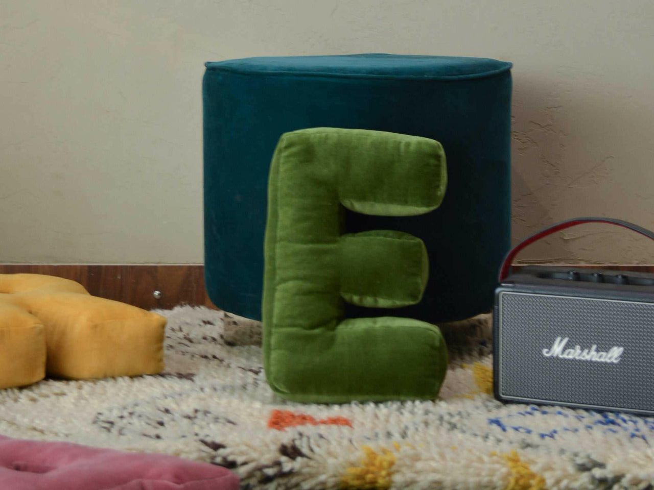 Alphabet Initial Shaped Cushion