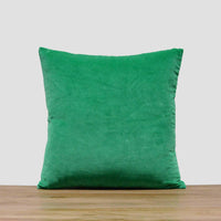 Thumbnail for Jade Green Cotton Velvet Cushion Cover