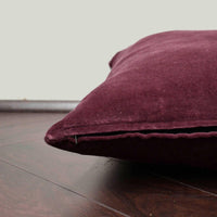 Thumbnail for Plum Cotton Velvet Cushion Cover