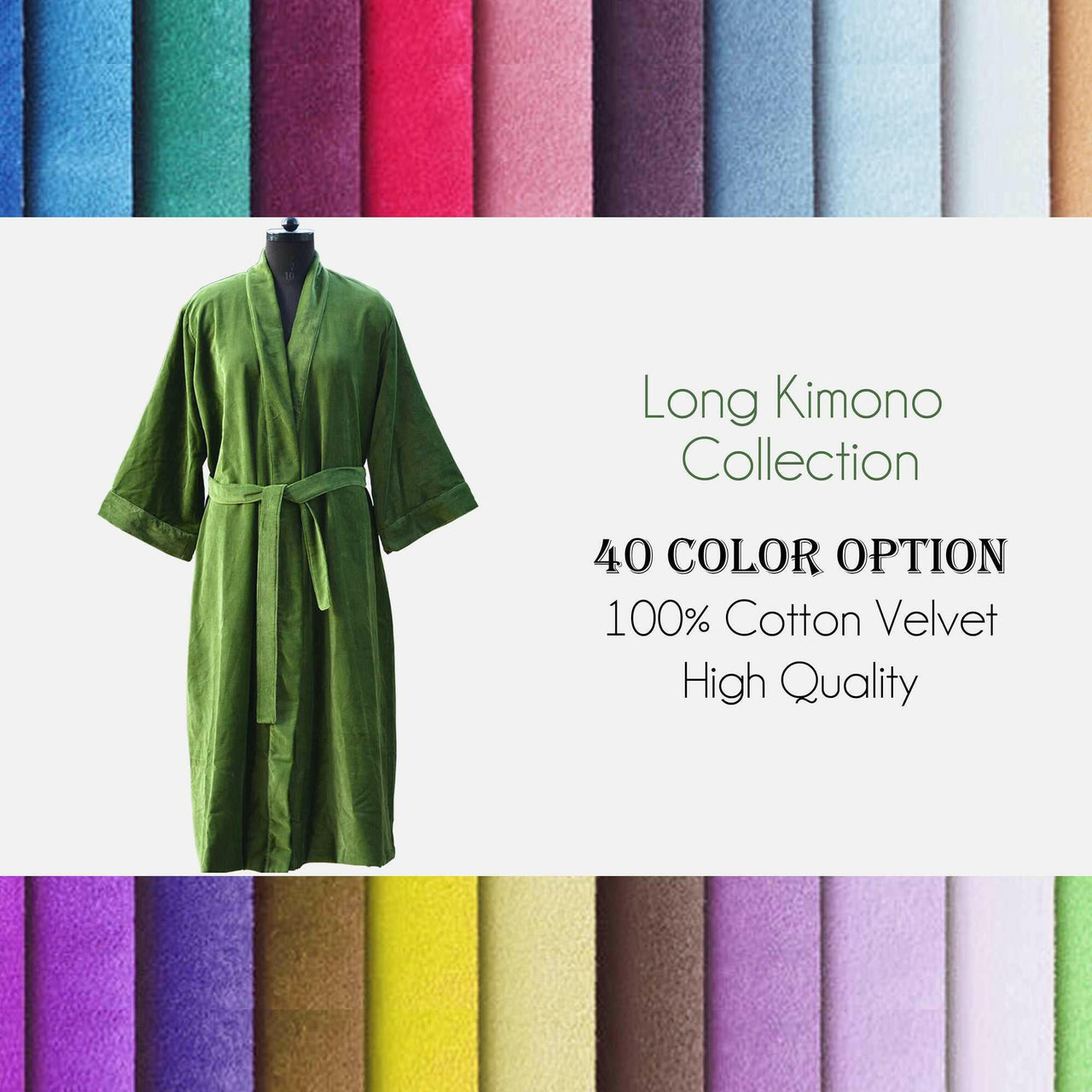 Luxury Cotton Velvet Kimono
