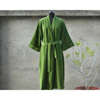 Thumbnail for Luxury Cotton Velvet Kimono