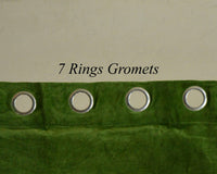 Thumbnail for Moss Green Luxury Velvet Curtain