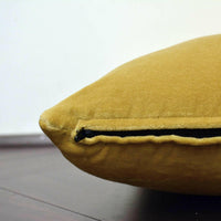 Thumbnail for Mustard Cotton Velvet Cushion Cover