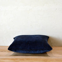 Thumbnail for Navy Cotton Velvet Cushion Cover