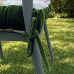 Thumbnail for Handmade Velvet Chair Cushion with Ties – 9 Tufted Stitch Square Seat Pad for Dining & Home Decor