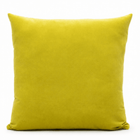 Thumbnail for Yellow Cotton Velvet Cushion Cover