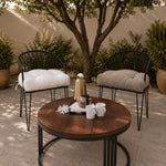 Thumbnail for Handmade Boucle U-Shape Chair Cushion with Ties | Soft Tufted Seat Pad for Dining, Kitchen & Patio Chairs