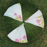 Thumbnail for Moss Green Hand Block Printed round pleated Cushion pillow for seat pad for chair for stool (Copy)