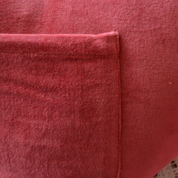 Velvet heart cushion with front pocket, 5 of 5