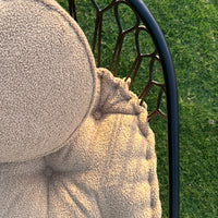 Thumbnail for Boucle U Shape Chair Cushion – Teddy Tufted Seat Pad with Back Support