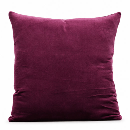 Rose Wood Cotton Velvet Cushion Cover