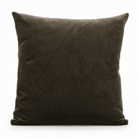 Thumbnail for Dusty Brown Cotton Velvet Cushion Cover