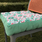 Thumbnail for Square Chair Cushion with Ties & 9 Tufted Stitches – Custom Velvet Seat Cushion Pad for Dining Chairs, Cozy Home Decor Gift