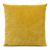 Thumbnail for Mustard Cotton Velvet Cushion Cover