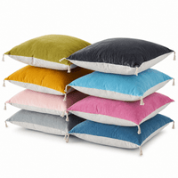 Thumbnail for Velvet & Linen Cushion Cover