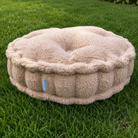 Thumbnail for Round Boucle Floor Cushion | Tufted Seat Pad for Chairs, Reading Nooks & Cozy Spaces