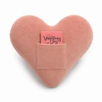 Thumbnail for Velvet heart Shaped Cushion with Pocket