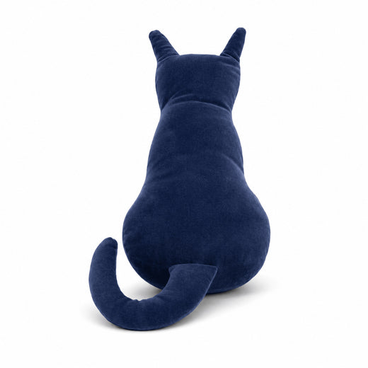 Velvet Cat Shaped Cushion