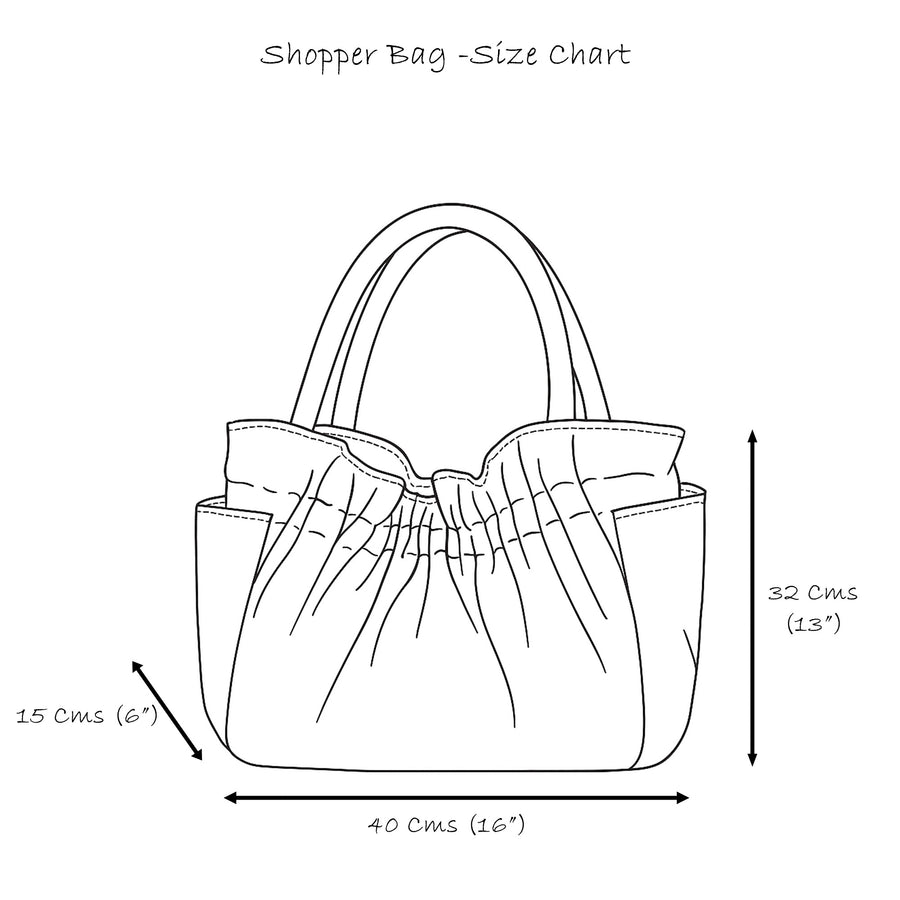 Handmade Green Velvet Shopper Tote | Soft Quilted Everyday Bag with Pockets | Cotton Lined