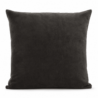 Thumbnail for Charcoal Cotton Velvet Cushion Cover