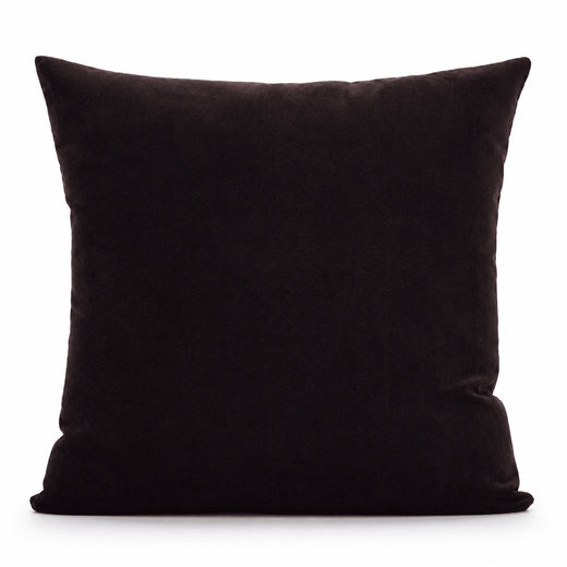 Chocolate Cotton Velvet Cushion Cover