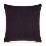 Thumbnail for Chocolate White piping Cotton Velvet Cushion Cover