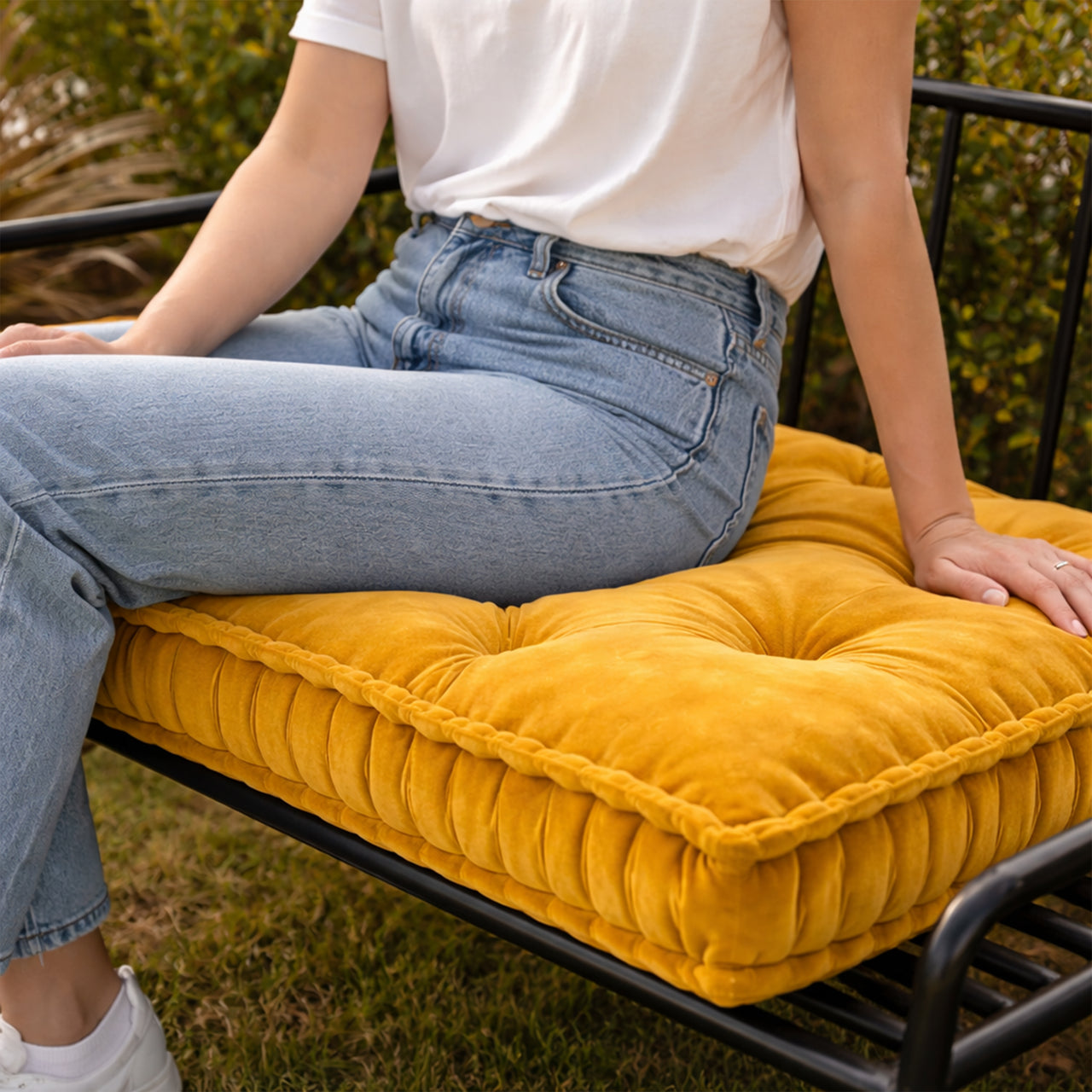 100% Cotton Velvet Indoor Outdoor french mattress
