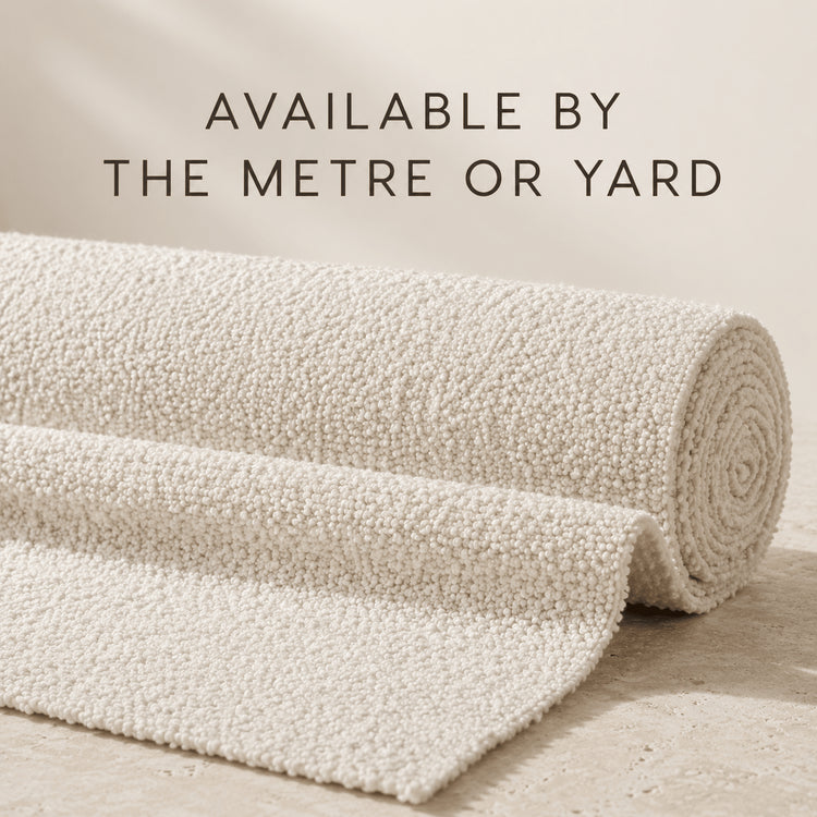 Bouclé Upholstery Fabric by the Yard – Heavy Textured Fabric for Sofa, Chair, Headboard & Home Décor