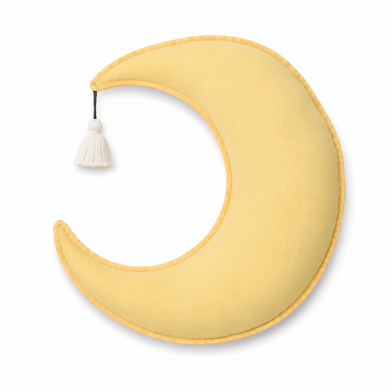 Linen crescent moon inspired pillow for kids