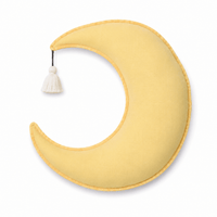 Thumbnail for Linen crescent moon inspired pillow for kids