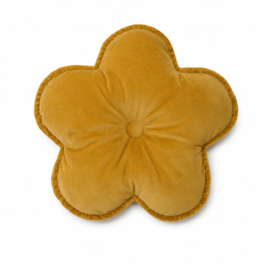 Velvet Flower Shaped Cushion – Classic Flat Design