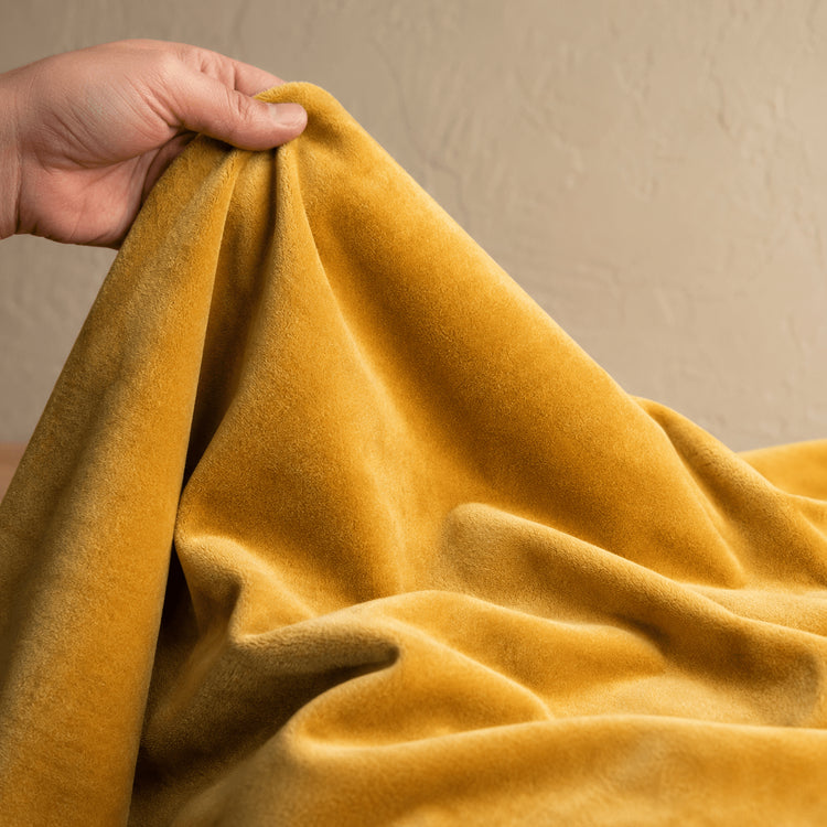 100% Cotton Velvet Fabric by the Yard – 43.3 in, 300–330 GSM