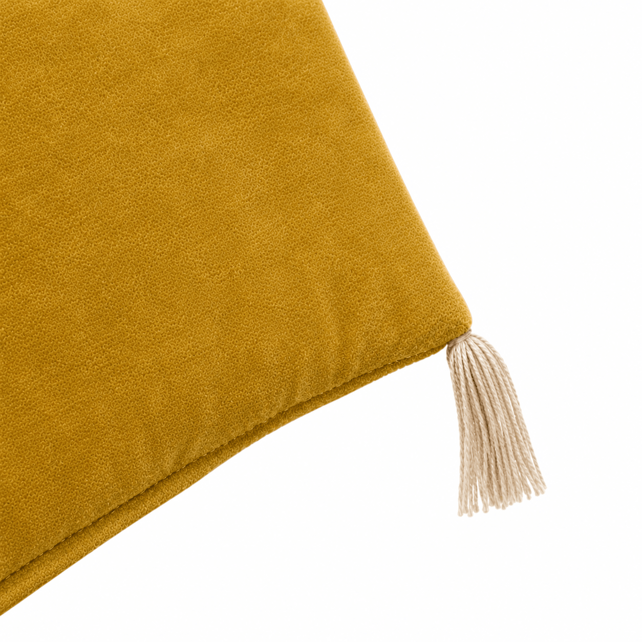 Cotton Velvet Bed Runner - Golden Mustard