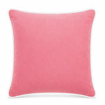 Thumbnail for Dark Rose White piping Cotton Velvet Cushion Cover