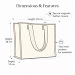 Thumbnail for Cotton printed Velvet Cotton Quilted Tote Bag: flower Print, Boho Indian Style