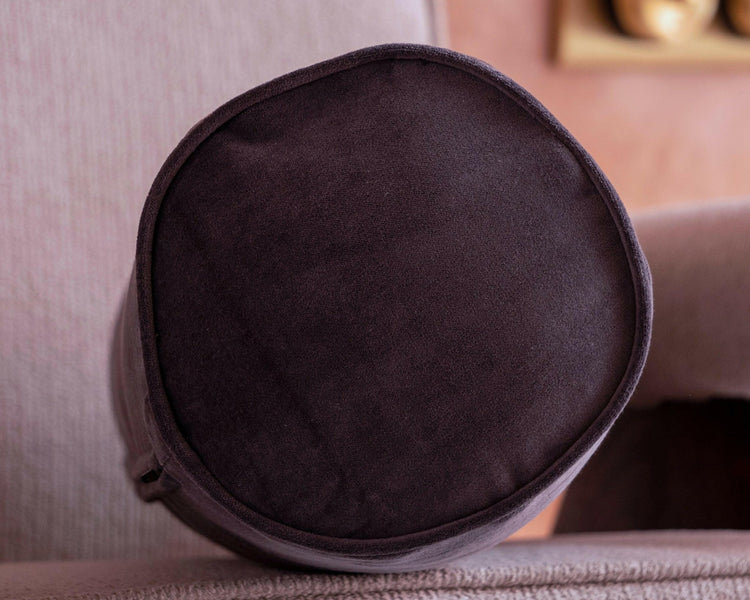 Luxury Cotton Velvet Bolster Cover same piping trim