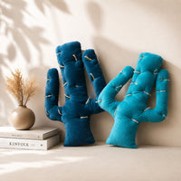 Thumbnail for Plush Cotton Velvet Cactus Shaped Pillow - Southwest Nursery Décor