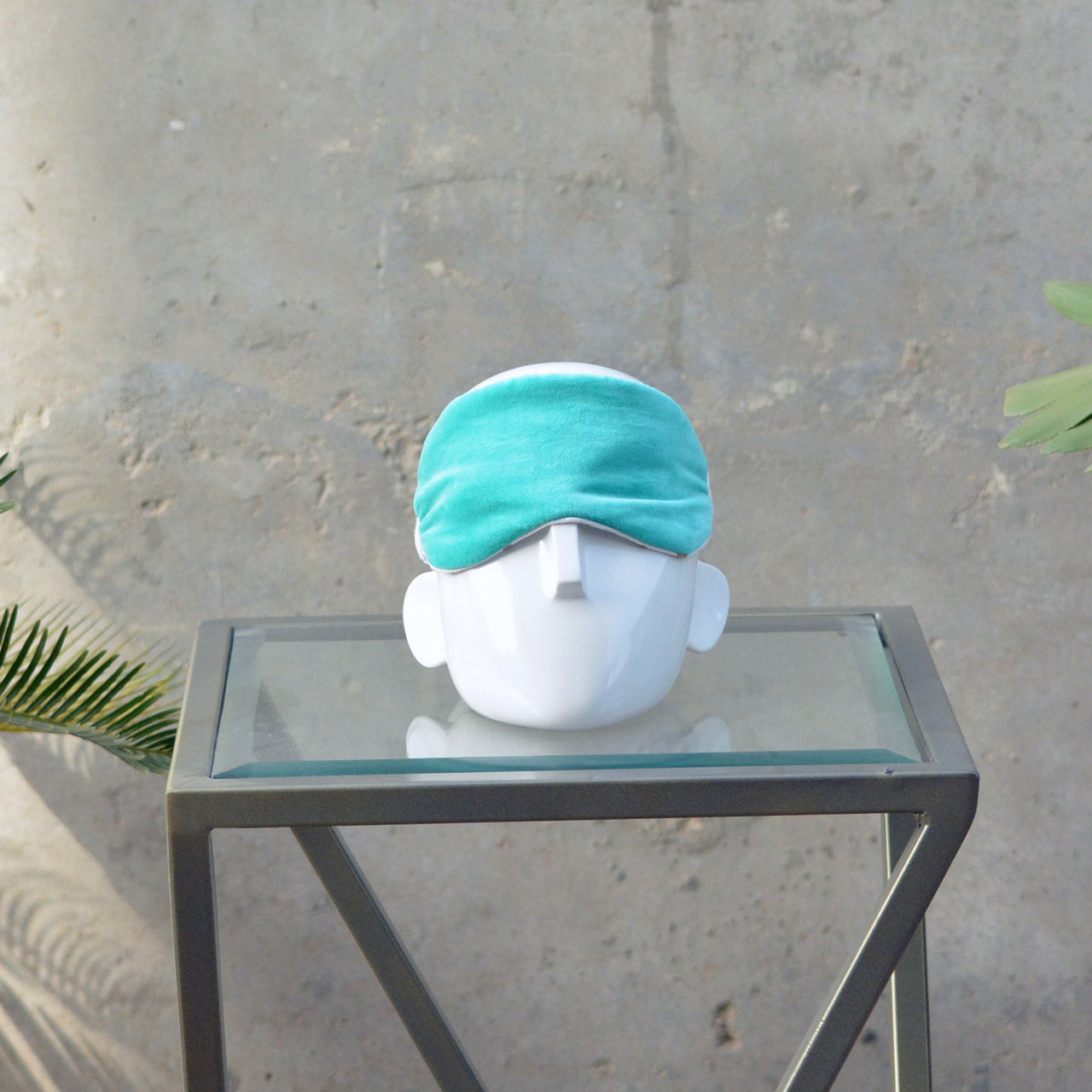 Handmade Cotton Velvet Eye Mask, Soft Travel Sleep Mask