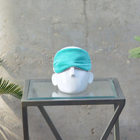 Thumbnail for Handmade Cotton Velvet Eye Mask, Soft Travel Sleep Mask