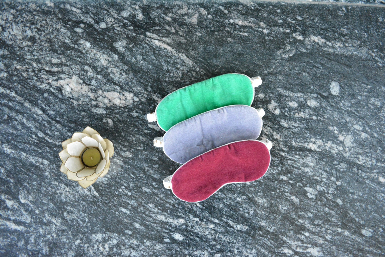 Cotton Velvet eye Mask: Full Light Blocking