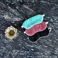 Thumbnail for Handmade Cotton Velvet Eye Mask, Soft Travel Sleep Mask