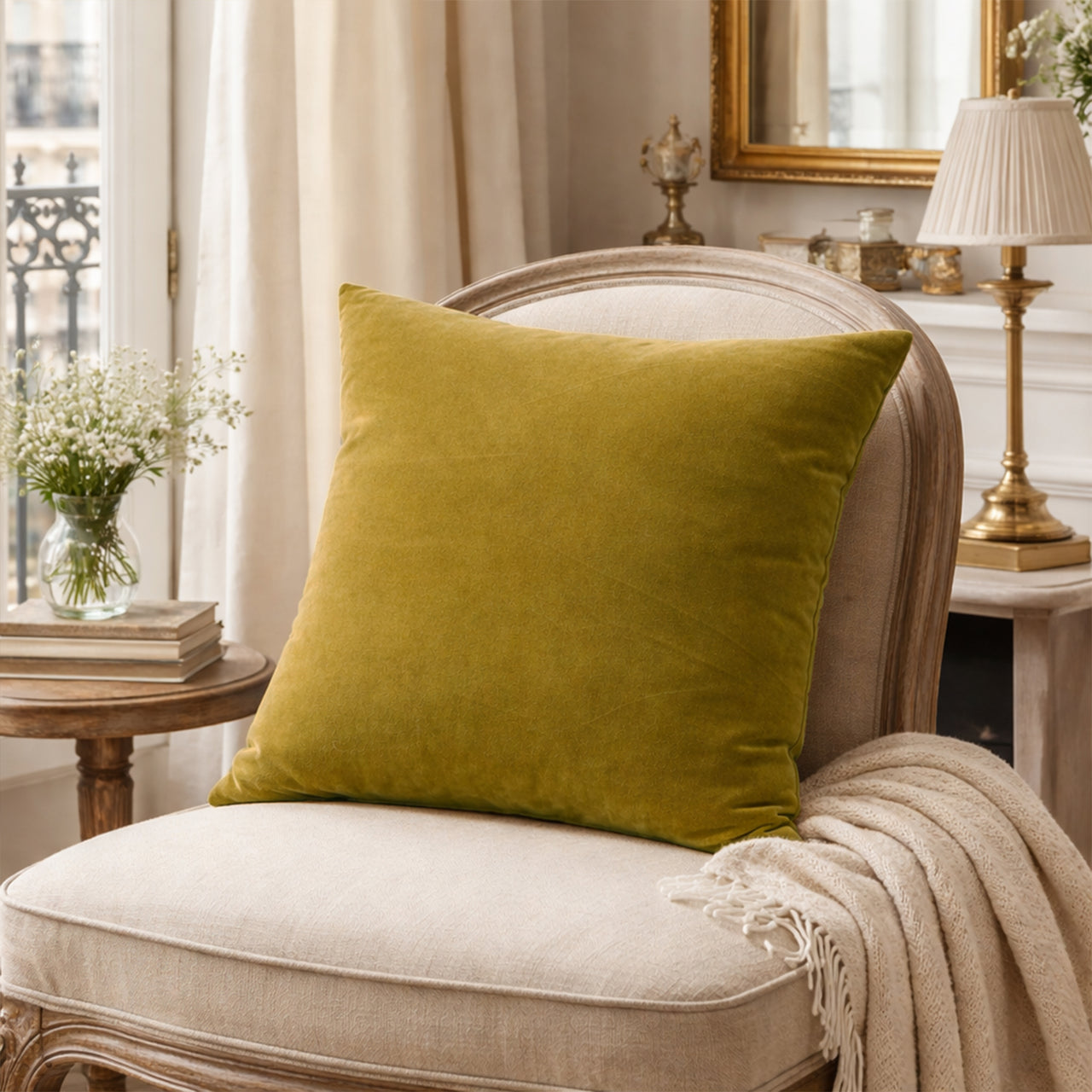 Luxury Cotton Velvet Cushion Cover
