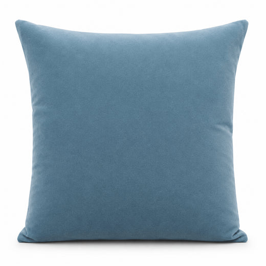 Dusty Sky Cotton Velvet Cushion Cover