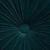 Thumbnail for Emerald Velvet Round hand pleated chair Cushion