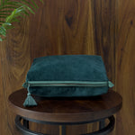 Thumbnail for Velvet Makeup Travel Pouch Handmade Cosmetic Bag Luxury Velvet Travel Bag Makeup Skincare Organizer