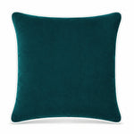 Thumbnail for Emerald White piping Cotton Velvet Cushion Cover