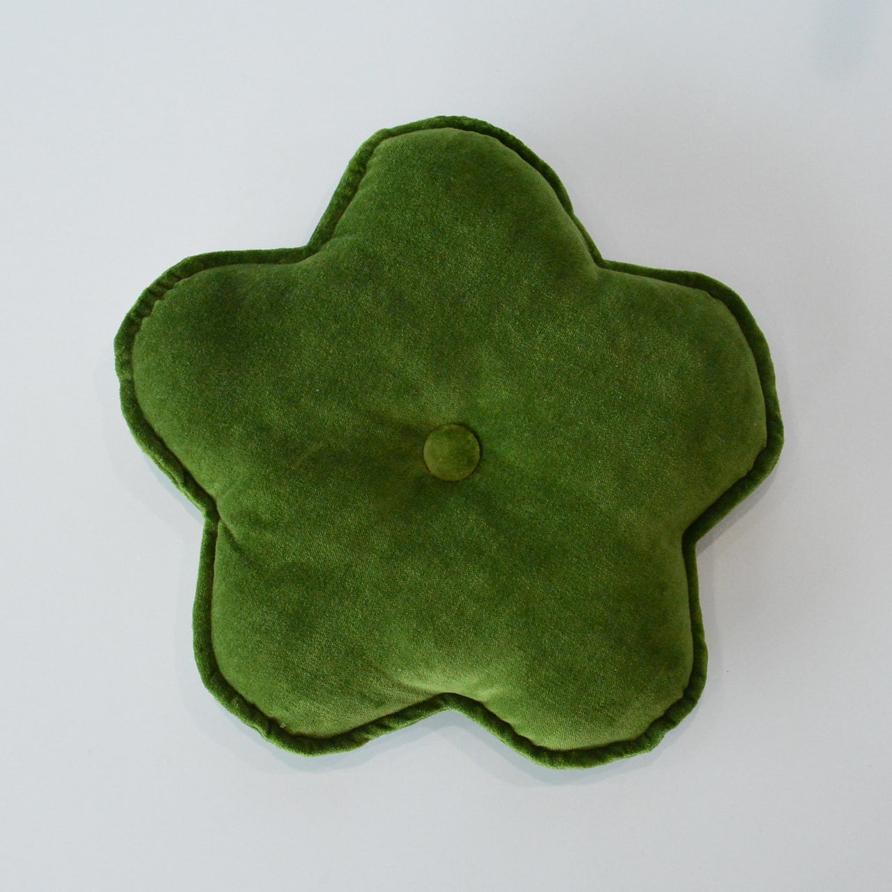 Green Flower Shaped Cushion