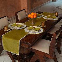 Thumbnail for Luxury Velvet Dining Table Set | Custom Table Runner, Wave Border Placemats, Coasters & Napkins