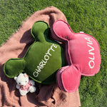 Thumbnail for Handmade Cotton Velvet Mickey - Shaped Pillow – Custom Name Christmas Cushion
